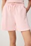 Pembe Oversize Düşük Kol Kısa Kollu Şortlu Örme Alt-Üst Takım TWOSS26AU00117 - 3