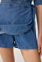 Mavi Gömlek Yaka Denim Tulum TWOSS26TU00017 - 4