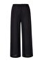 Siyah Dokuma Normal Bel 100% Pamuk Plaj Pantolon TBESS26PL00008 - 5