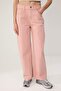 Pembe Yüksek Bel Barrel Jeans TWOSS26JE00246 - 3