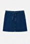 Blue High Waist Stoned Button Comfort/Medium Stretch a Line Denim Plus Size Skirt Tbbss26Az00032 - 4