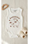 "Mother's Little Lamb" Themed 100% Cotton Snap-On Bodysuit - 2