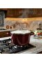 Brown Enamel Giant Deep Pot Boiler Size 9.5 Liter Paste Canned Yogurt Roasting Pot - 2