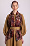 Kardelen Collection Amber Warmth Double-Sided Shawl - 2