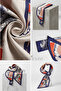Silky Stylish Tie-Form Women's Scarf with Noble Horse Figure - 3