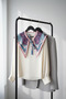 Stylish Women's Shoulder Shawl with Peacock Motif | Collar Scarf - 6