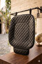 Car Seat Cushion (Leather) Front and Rear Set 3 Pieces Add Style to Your Vehicle Black Leather Black Pattern - 4