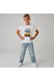 Cotton BIGPOWER Engineering Vehicle Printed Short Sleeve Seasonal T-shirt