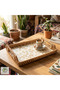 Bardera Handmade Pearlescent Rattan Tray with Handles – Presentation and Decorative Serving Tray (20X30Cm) - 7