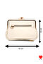 Velora Multi-Compartment Cream Soft Leather Clip-On Scholarship Women's Wallet - 3