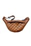 Genuine Leather Handmade Diamond Patterned Large Unisex Waist and Chest Freebag Bag - 5