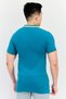 Men Slim Fit Short Sleeves Outdoor Polo Shirt, Teal Green - 4
