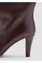 Leather Heeled Boots - 5