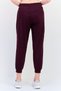 Women Sportswear Fit Brand Logo Training Track Pants, Maroon - 3