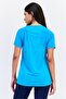 Women Dri Fit Short Sleeve Running T-Shirt, Turquoise - 3