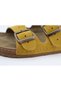 Women's Slippers Mustard Stitched Daily Double Buckle Anatomical - 4