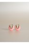 Lyra Women's Earrings Pink Stone Drop Earrings Stylish Women's Earrings - 2