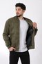 College Collar Elastic Waist Suede Seasonal Coat BL 1711-60287 - 3