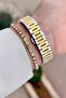 Gold silver color 26mm women's watch and bracelet - 5