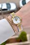 Gold silver color 26mm women's watch and bracelet - 4