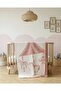 Carousel Patterned Cotton Pcs Baby Blanket Si 90X120 - Pink - 4