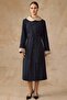 Baby Collar Garni Detailed Raglan Sleeve Large Size Bonding Cap Dark Blue 4310