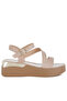 Women Chunky Flatform Sandals in Beige - 2