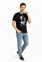 Men's ataturk printed basic black t-shirt short sleeve crew neck t-shirt - 3