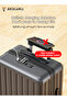 ABS Hard Shell Travel Luggage With Durable Wheels, Multifunction Suitcase With Cup Holder - 6