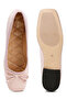 Women Square-Toe Bow Ballerinas in Pink - 4
