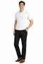 Men's Polo Collar T-Shirt with Snap Detail Corded Fabric - C1T-1239 - 5
