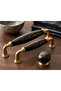 96mm Porcelain Furniture Drawer Cloakroom Kitchen Cabinet Handle Gold