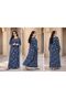Ladies Rayon Jalabiya Dress- Printed Maxi Dresses with Full Sleeves and Patch Work on Neck.