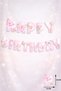 Pink Butterfly 3D Happy Birthday Banner Sign Birthday Decoration Birthday Sign Decoration - 2