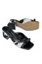 , Women's Heeled Slippers 161996Z615 Black - 5