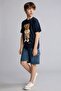 100% Cotton Teddy Bear Short Sleeve T-Shirt for Boys H2957A826Sm - 3