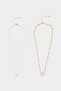 Women's 2-Piece Necklace G4964Axns - 3