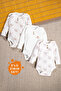 Baby 3-Piece Ribbed Cotton Long Sleeve Snap-On Bodysuit Set - Boxed Newborn Gift - 3
