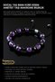 Natural Stone Bracelet, Amethyst and Hematite Stone, Adjustable, Men's Bracelet, Women's Bracelet