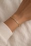 Steel Rose Gold Crushed Figaro Chain Montana Bracelet -No Tarnishing-