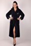 Women's Hooded Embroidered 100% Bamboo Long Robe - 2