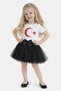 Girl's 29 October - 23 April Moon Star T-Shirt and Dreamy Tulle Tutu Skirt Two-Piece Set Cf-26042