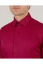 Italian Style S Slim Fit Men's Tie Collar Shirt Red T14249 - 3