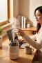 ®   280 ml Ultrasonic Air Humidifier & Aroma Diffuser with Wood Fire Design – Cold Steam - 4