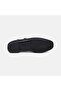 Women's Black Adjustable Buckled T-Band Leather Ballet Flats - 5