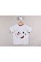 Cotton Cute Elephant Printed Short Sleeve Seasonal T-shirt - 2