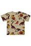 Dinosaur Print T-Shirt for Ages 2-5 - Beige