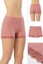 Women's Lace Ribbed Boxer Shorts – Soft Stretch Fabric Casual Comfort Underwear (Set of 2) - 3