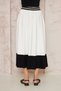 Women's Waist Elastic Striped Color Block Casual Kiloş Pocketed Long Bohemian Skirt 700-3535231 - 5
