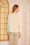 Women's Beige Powder Mint Round Neck Seam Detail Long Sleeve Sweatshirt Blouse 700-3472231 - 6